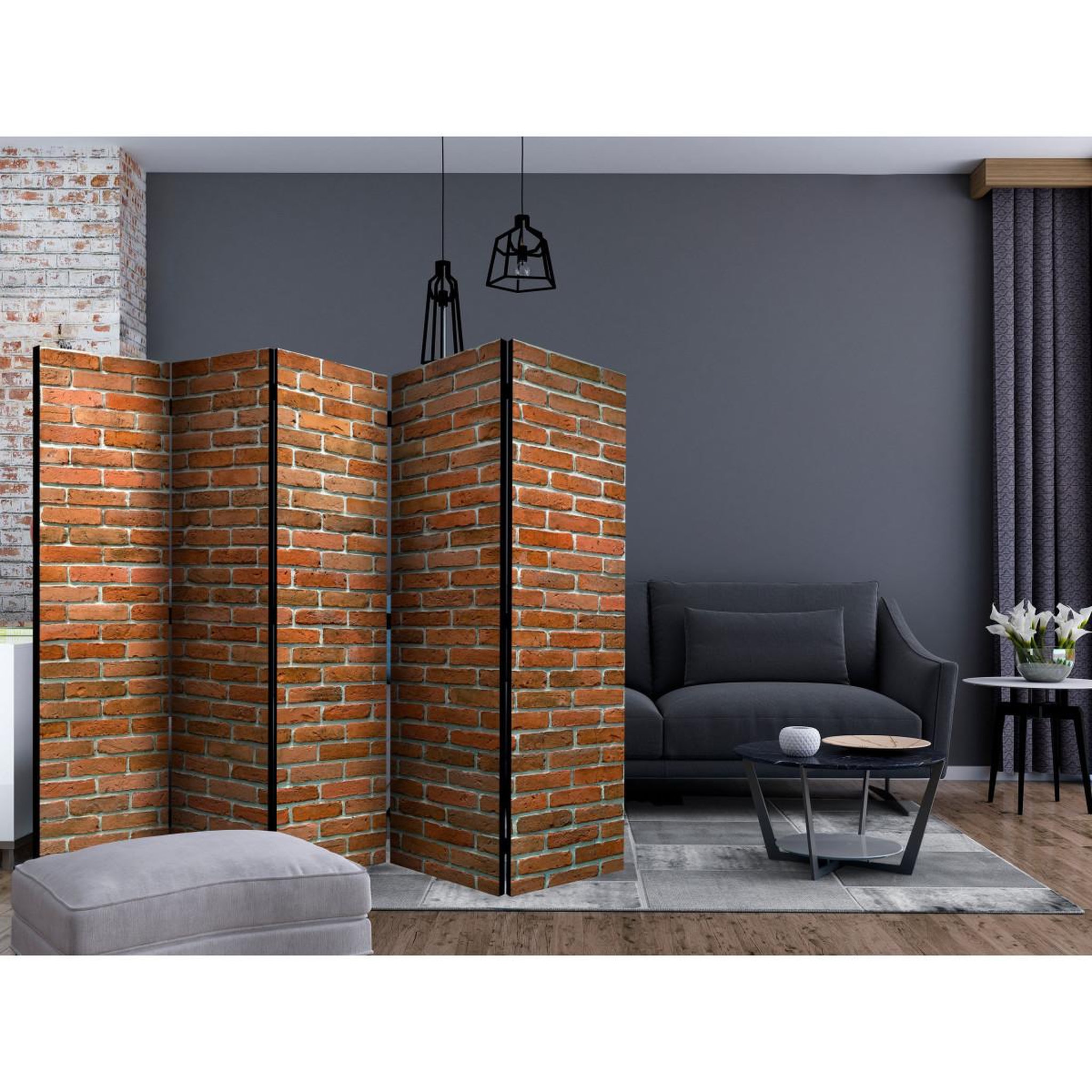 Voir la diapositive 2 : Paris Prix Paravent 5 volets  urban border  172x225cm