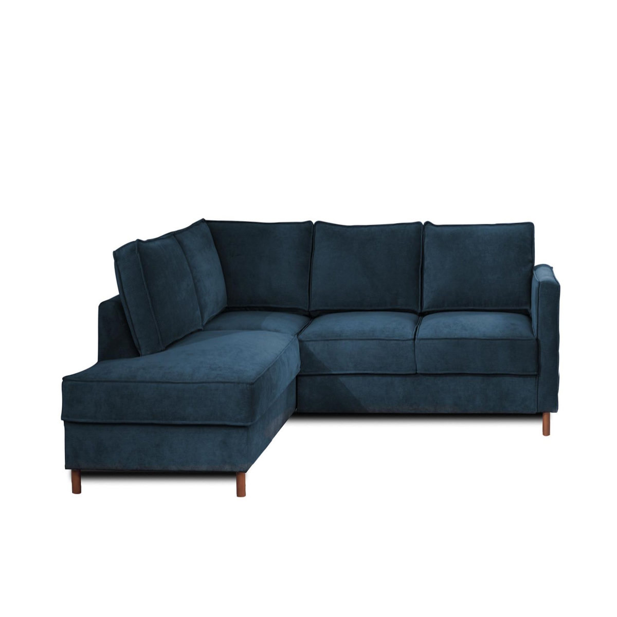 LISA DESIGN Jake - canapé d'angle gauche - convertible - 5 places - en velours côtelé