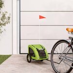 VIDAXL Remorque de velo pour animaux de compagnie vert