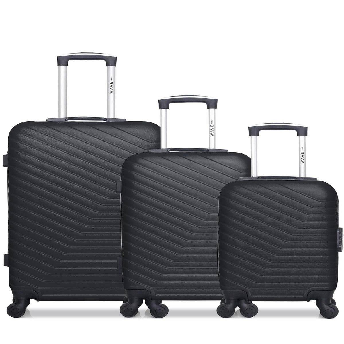 WAVE PARIS WAVE PARIS - Lot de 3 - Valise Weekend, valise cabine et valise cabine XXS LENA