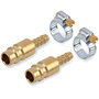 Voir la diapositive 1 : POWERPLUS Raccord pneumatique mâle auto-tétine  lot de 2