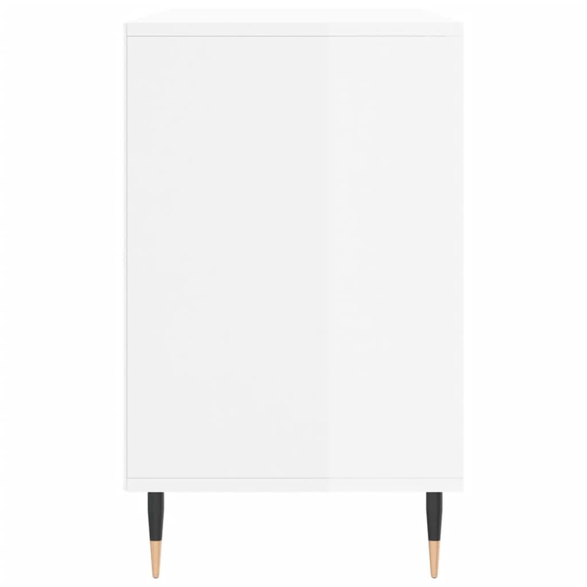 Voir la diapositive 5 : VIDAXL Armoire a chaussure Blanc brillant 102x36x60 cm Bois ingenierie