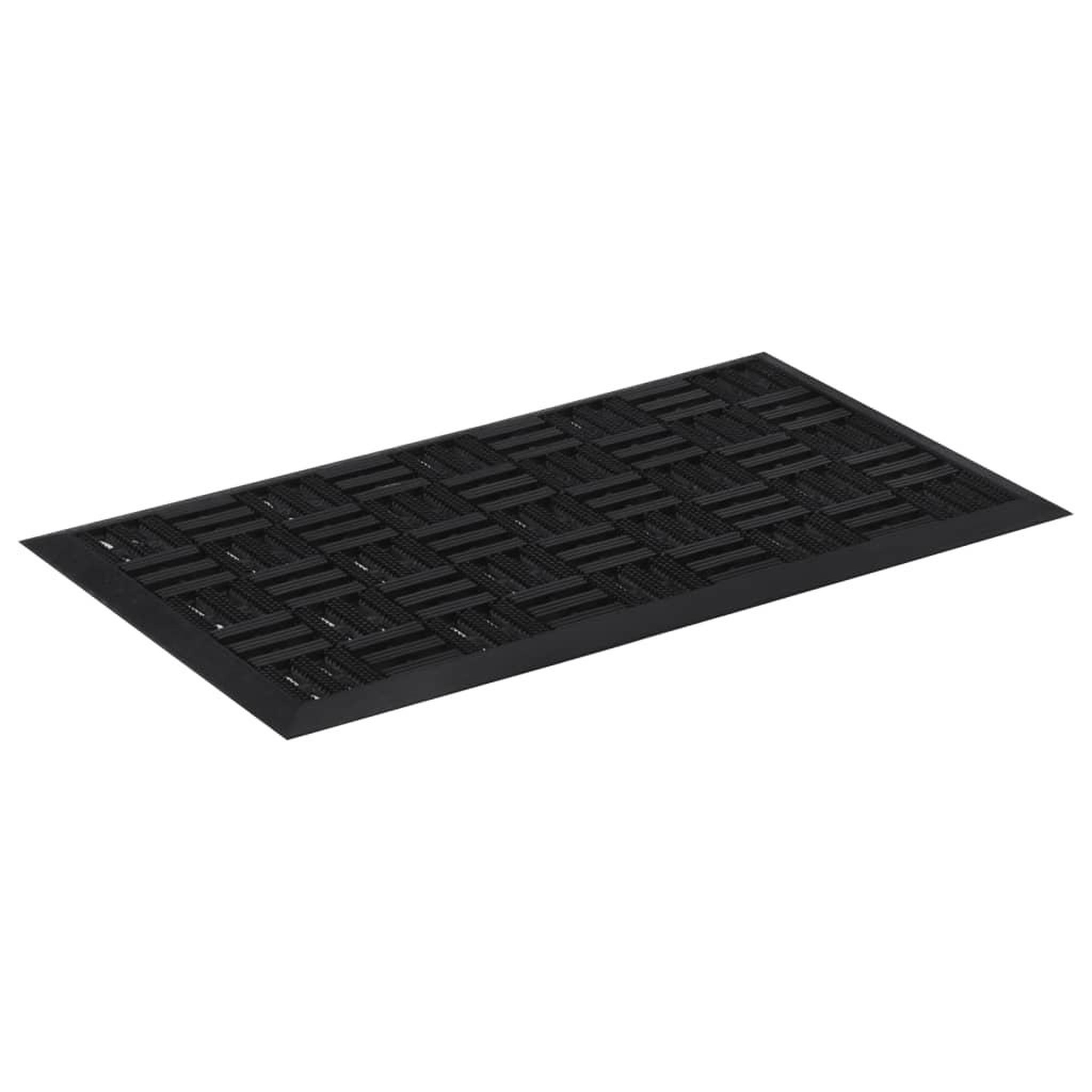 Voir la diapositive 2 : VIDAXL Paillasson rectangulaire 45x75 cm caoutchouc
