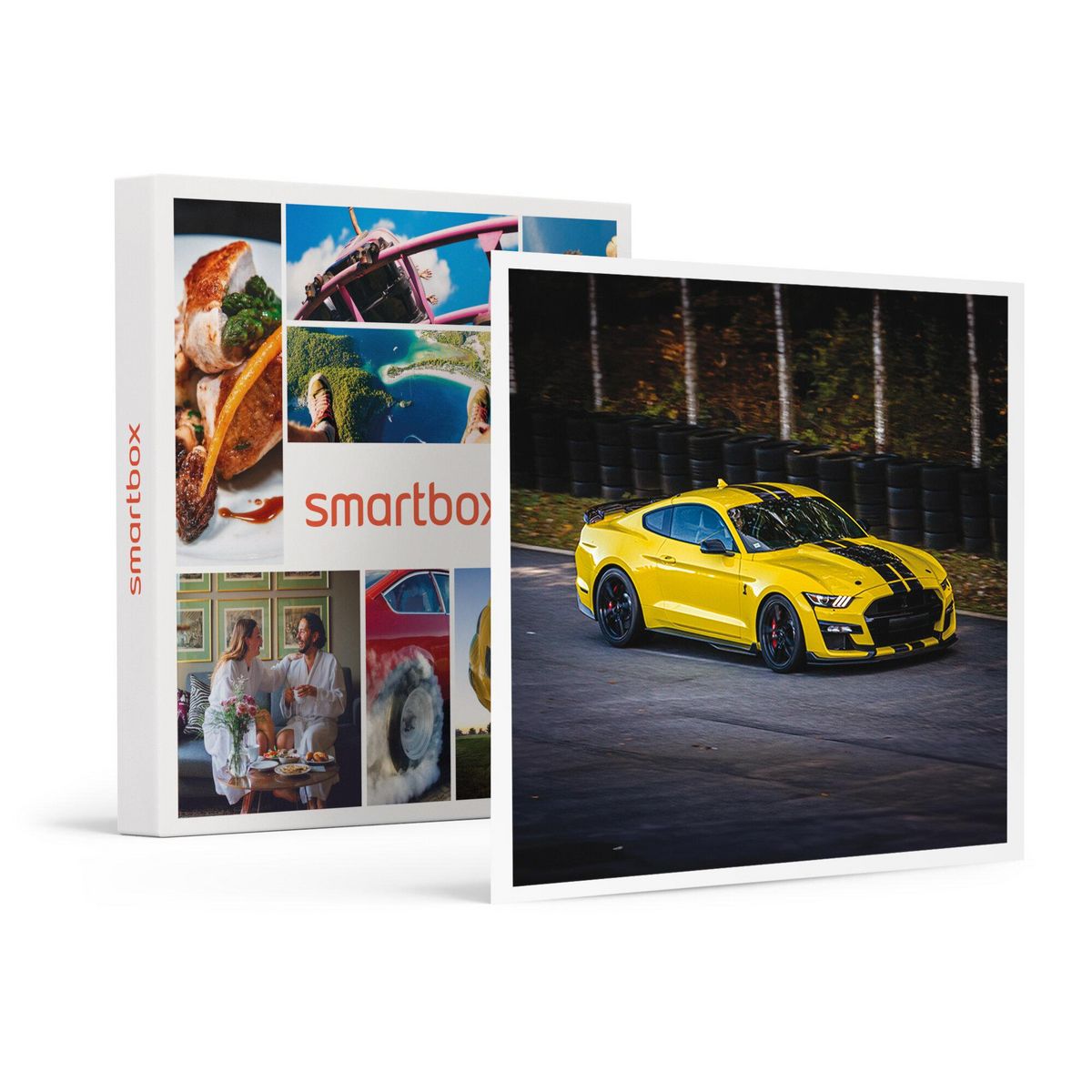 Smartbox Stage de pilotage : 3 tours sur le circuit de Haute Saintonge en Ford Mustang Shelby GT500 - Coffret Cadeau Sport & Aventure