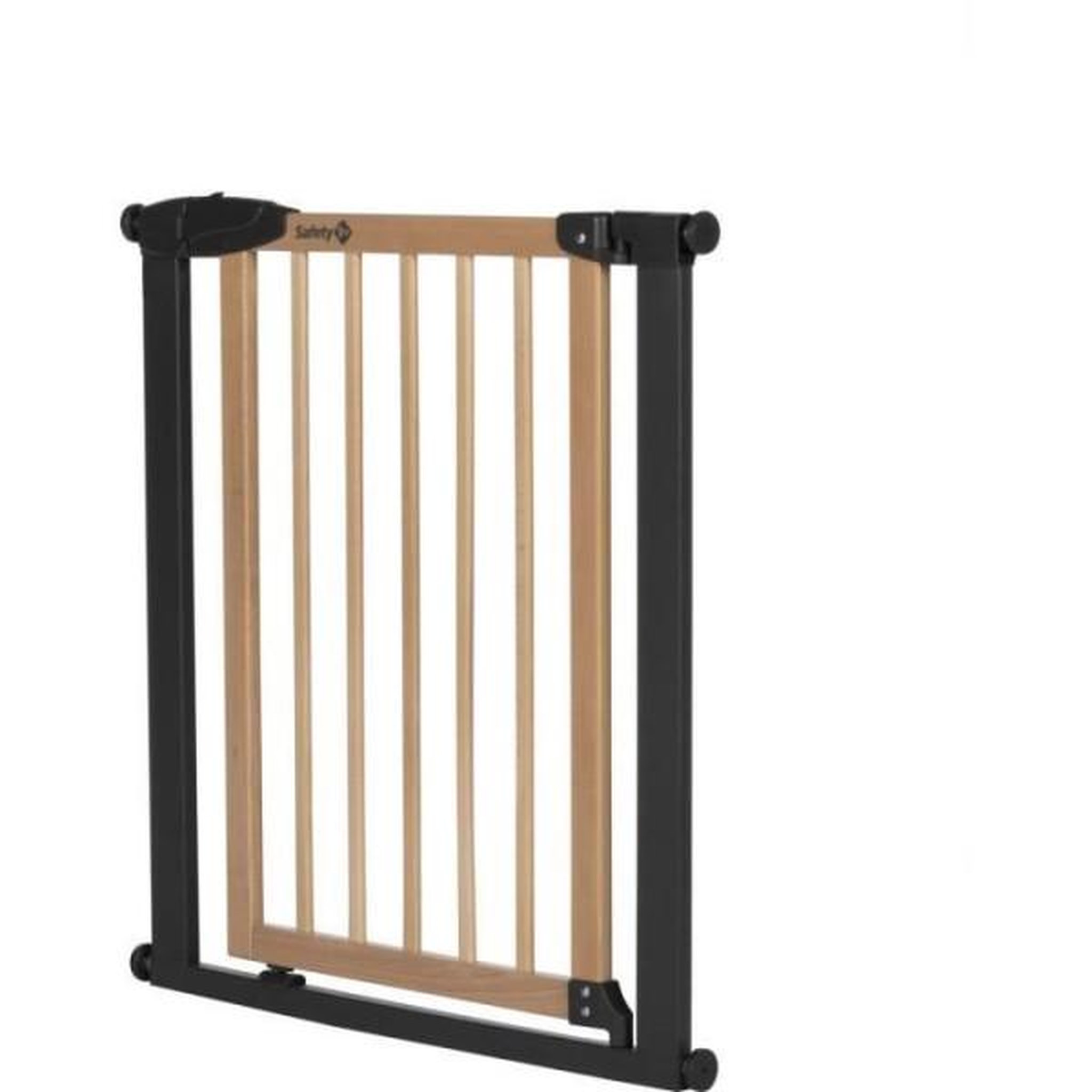 Voir la diapositive 4 : SAFETY 1ST Safety 1st simply close wood & meta, pression, 73-80 cm (max. 94cm), sans vis ni perçage, ouverture d'une main, bois et graphit