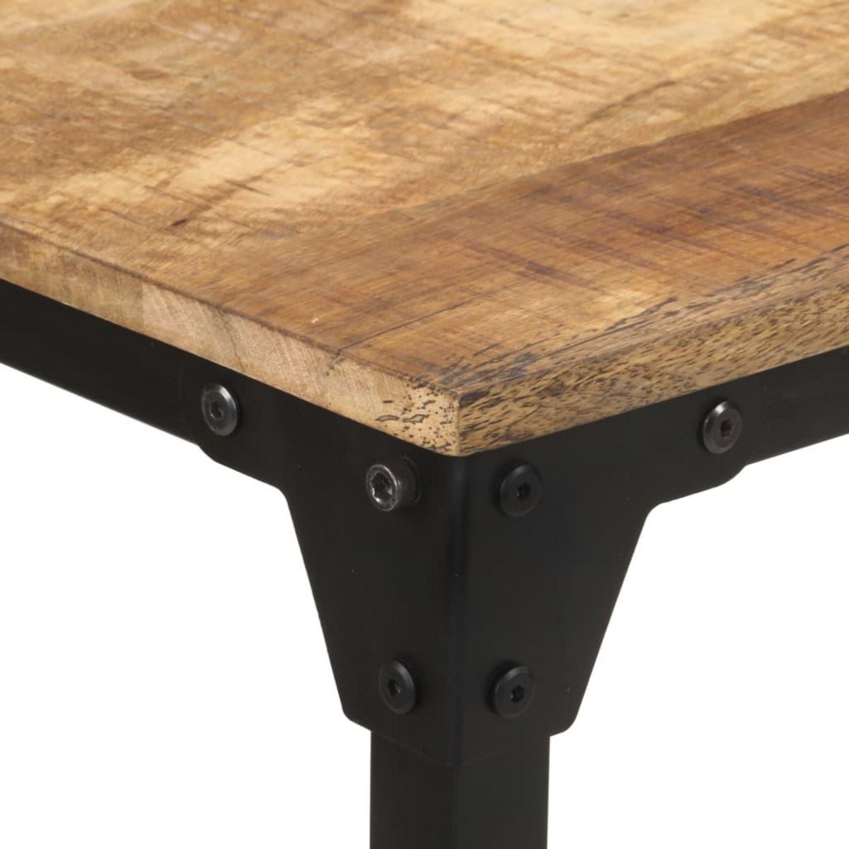 VIDAXL Table de salle a manger 140x70x76 cm Bois de manguier brut