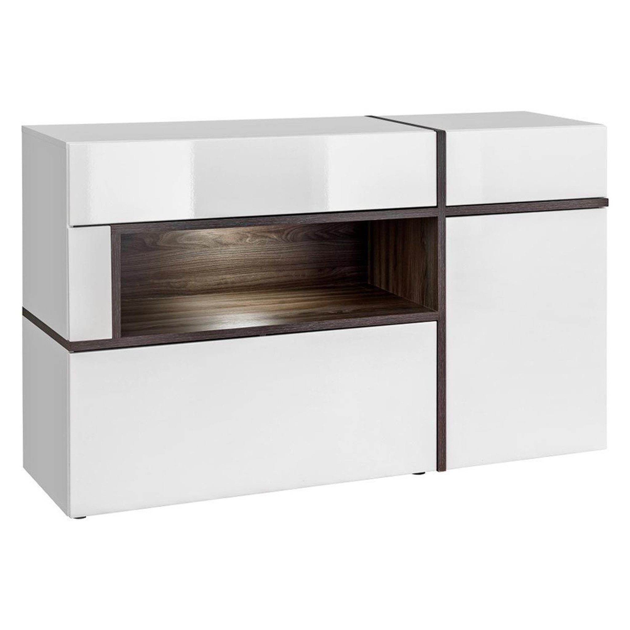 Paris Prix Buffet design led  cross  150cm blanc