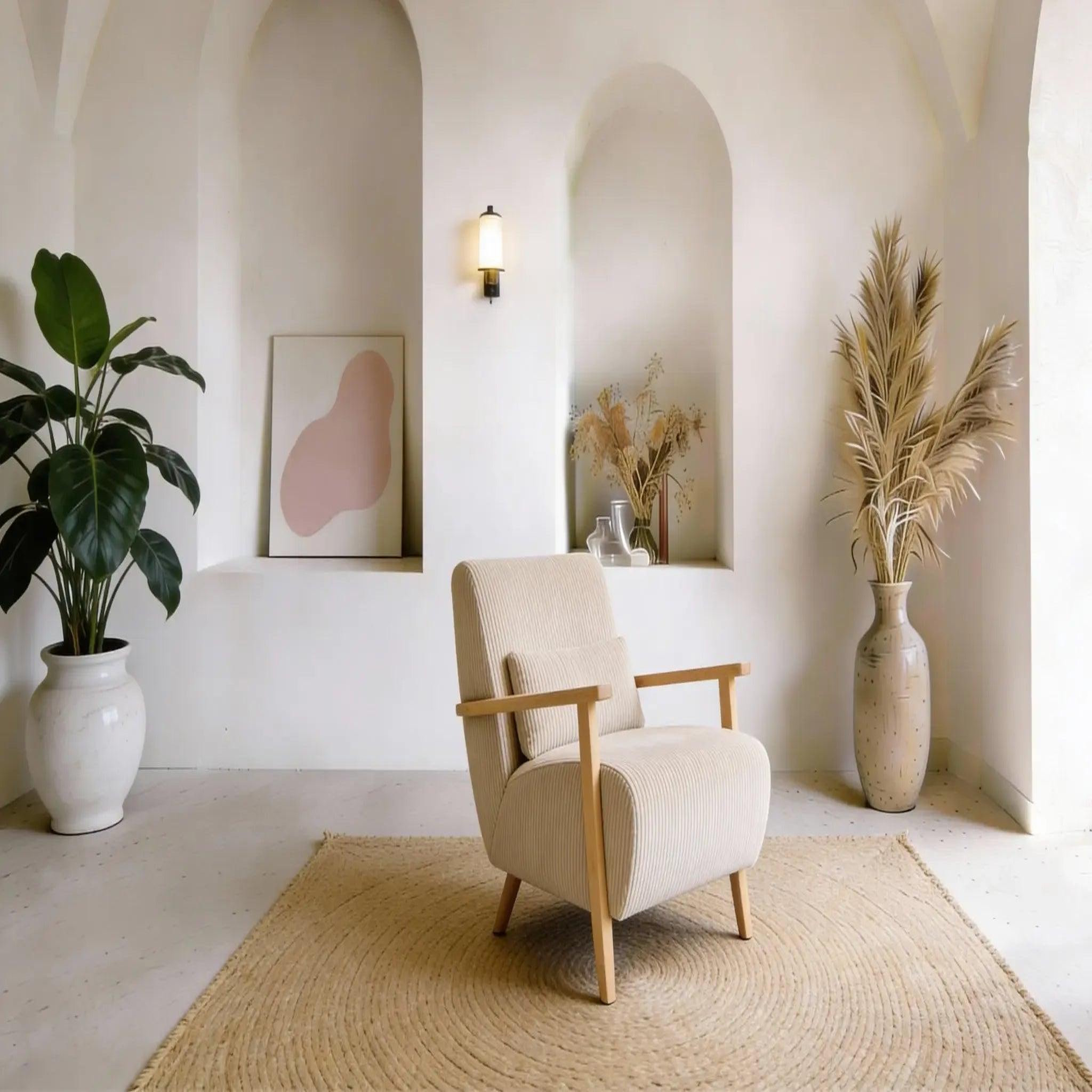 Voir la diapositive 2 : CASANOVA PARIS Kyo - fauteuil pieds en bois