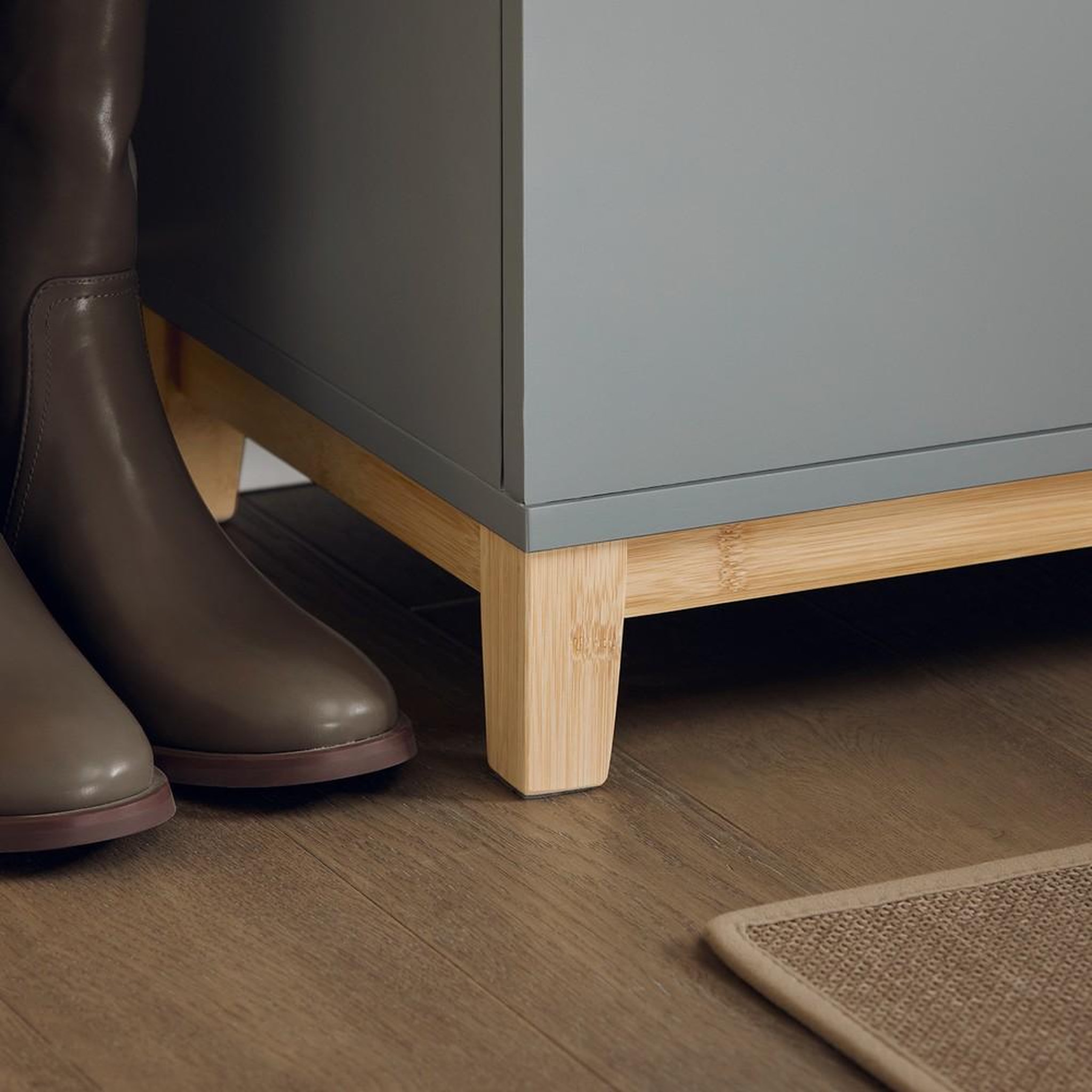 Voir la diapositive 5 : SOBUY SoBuy - Banc de rangement à chaussures avec deux portes - Nordique - FSR117
