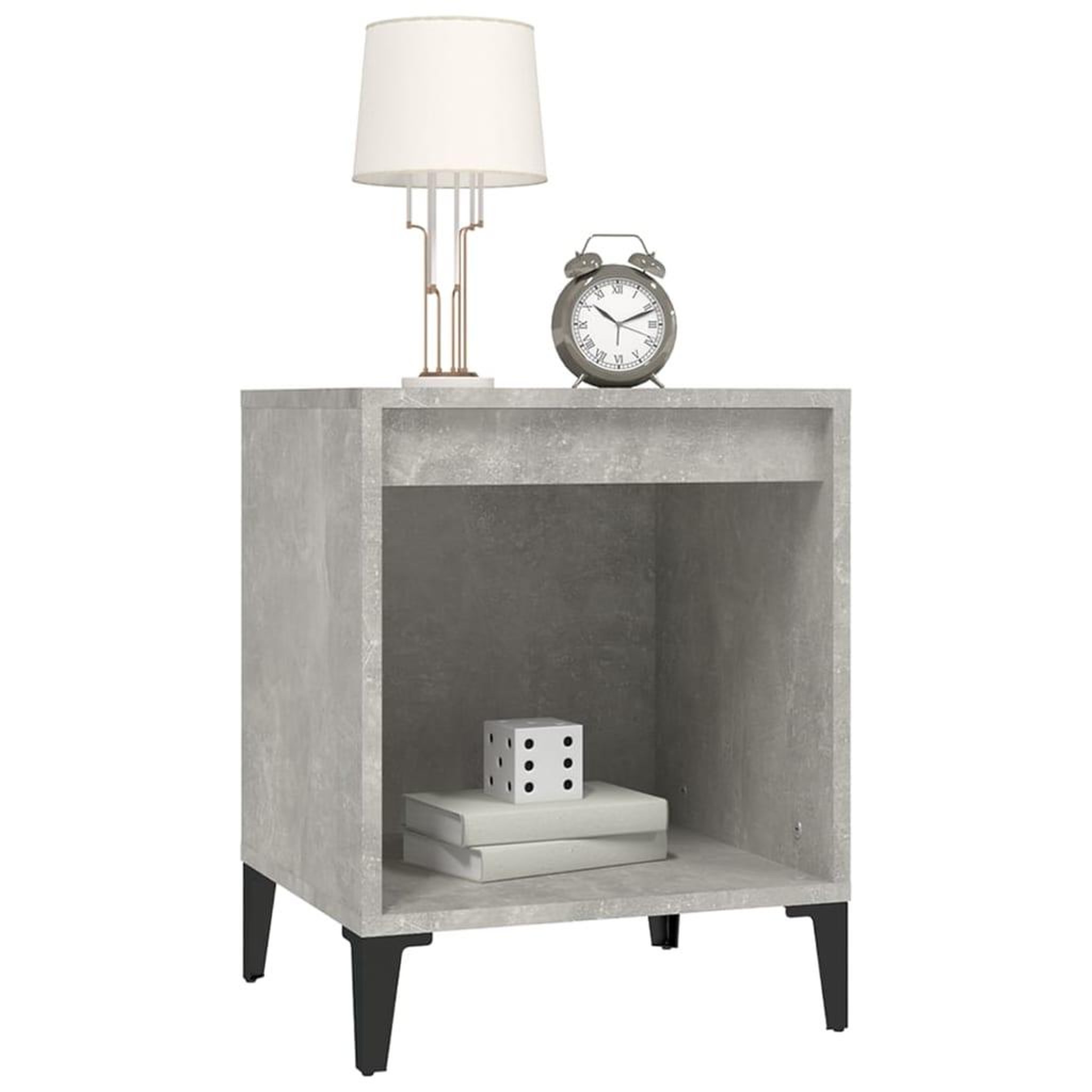 Voir la diapositive 4 : VIDAXL Tables de chevet 2 pcs Gris beton 40x35x50 cm