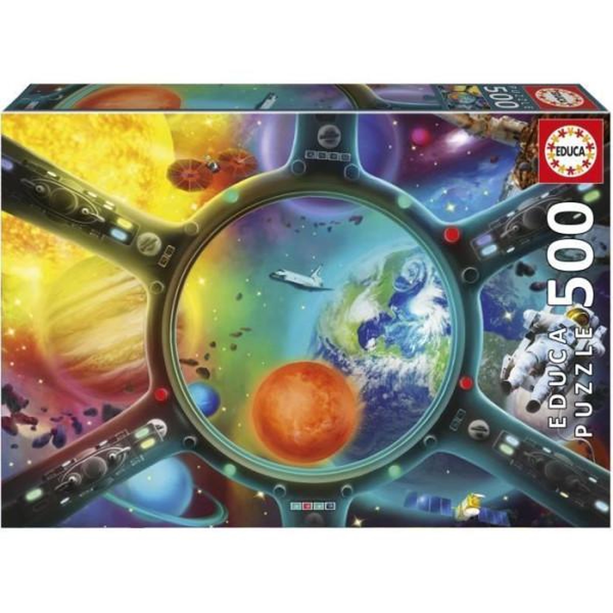 EDUCA Puzzle - educa - promenade spatiale - 500 pieces - theme science et espace - dimensions 48x34 cm