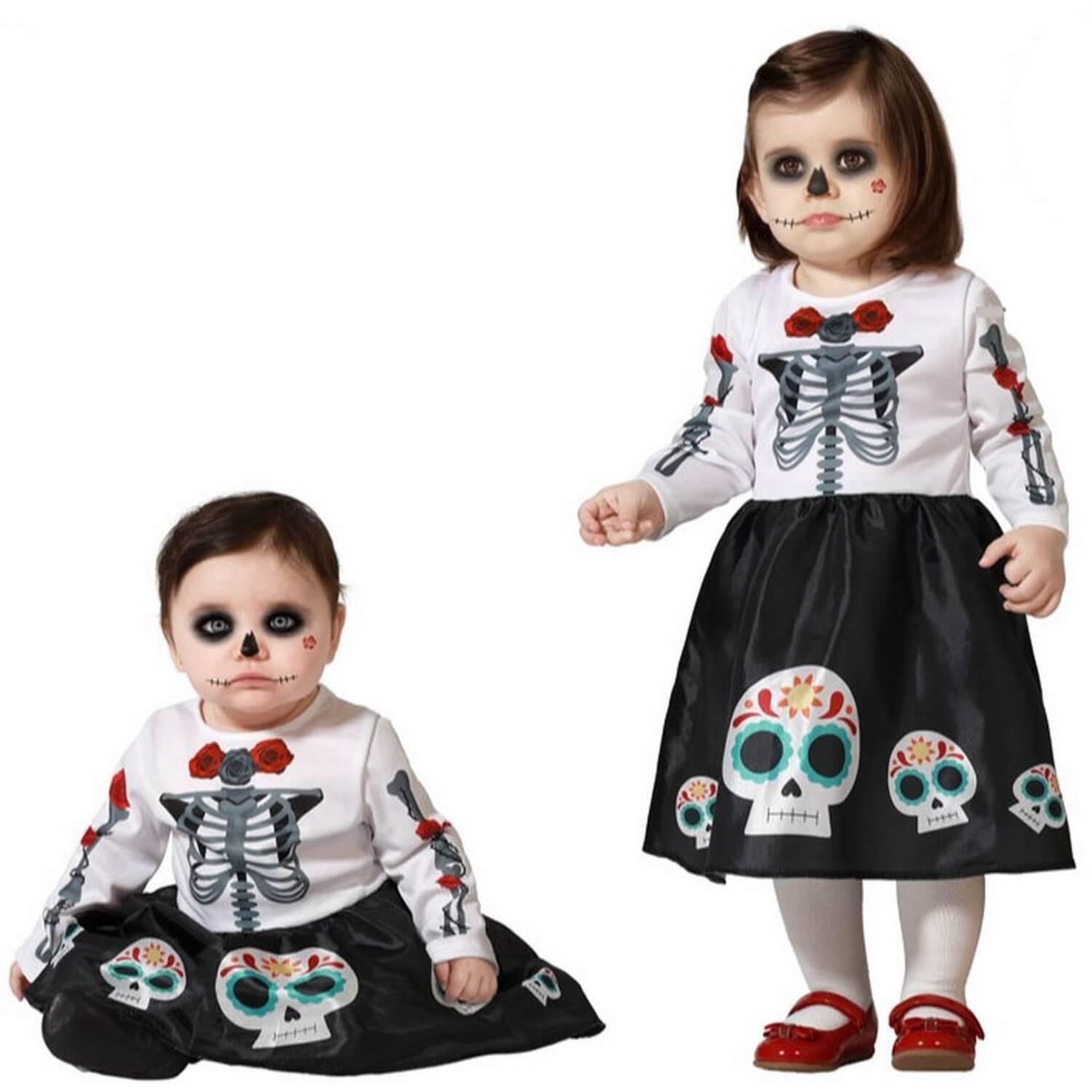 ATOSA Déguisement squelette mexicain - bébé - 2/3 ans (86 à 96 cm)