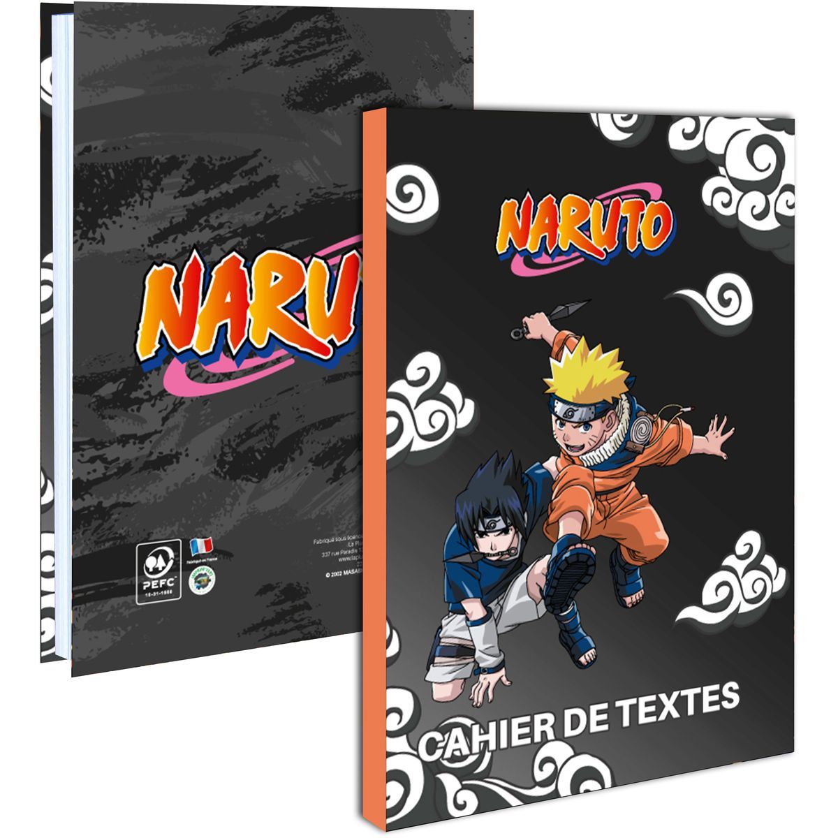 Cahier de texte 15,5x21,5cm souple Naruto