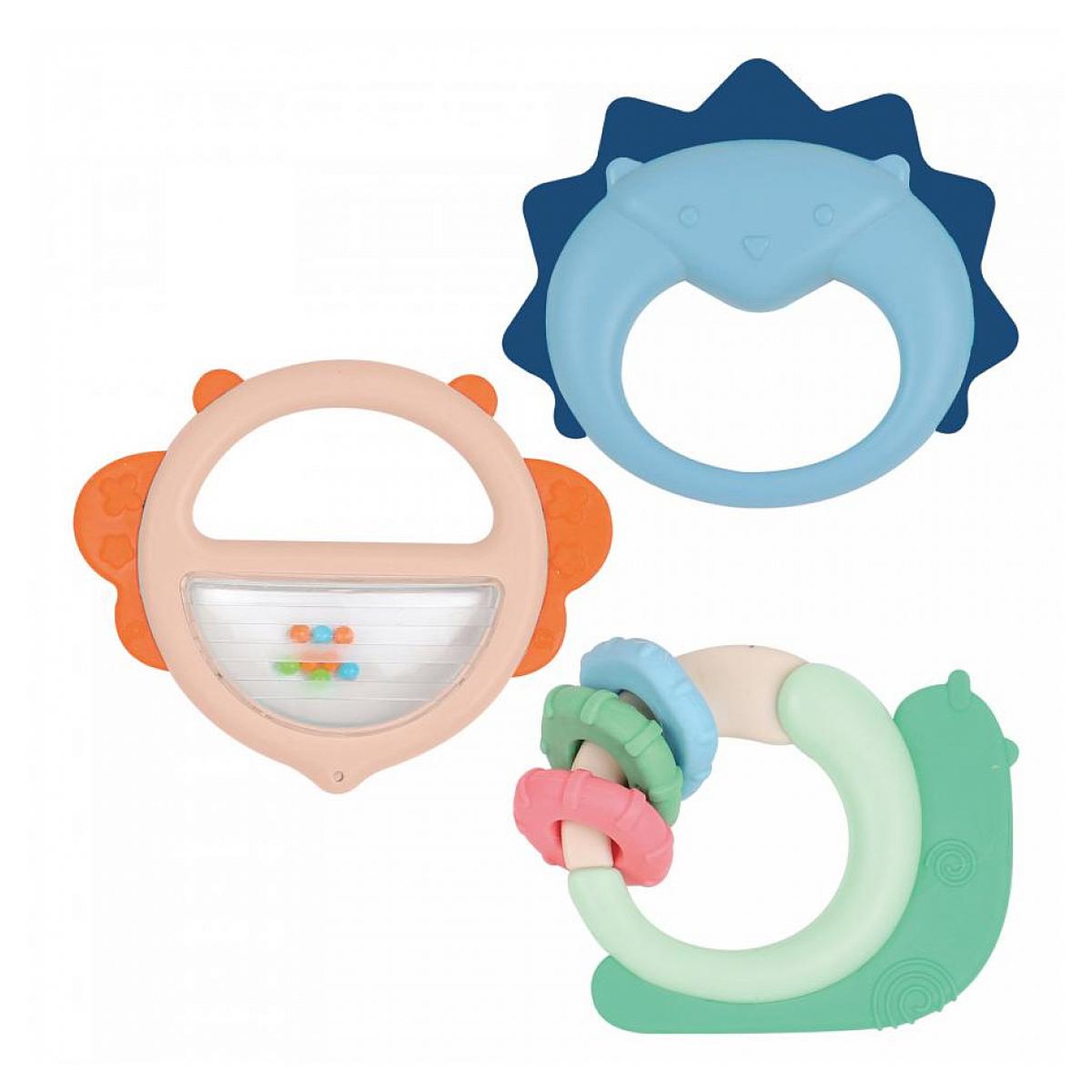 LUDI lot de trois hochets de dentitions