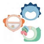 LUDI lot de trois hochets de dentitions