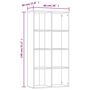 Voir la diapositive 6 : VIDAXL Bibliotheque/Buffet Gris beton 66x30x130 cm Bois d'ingenierie