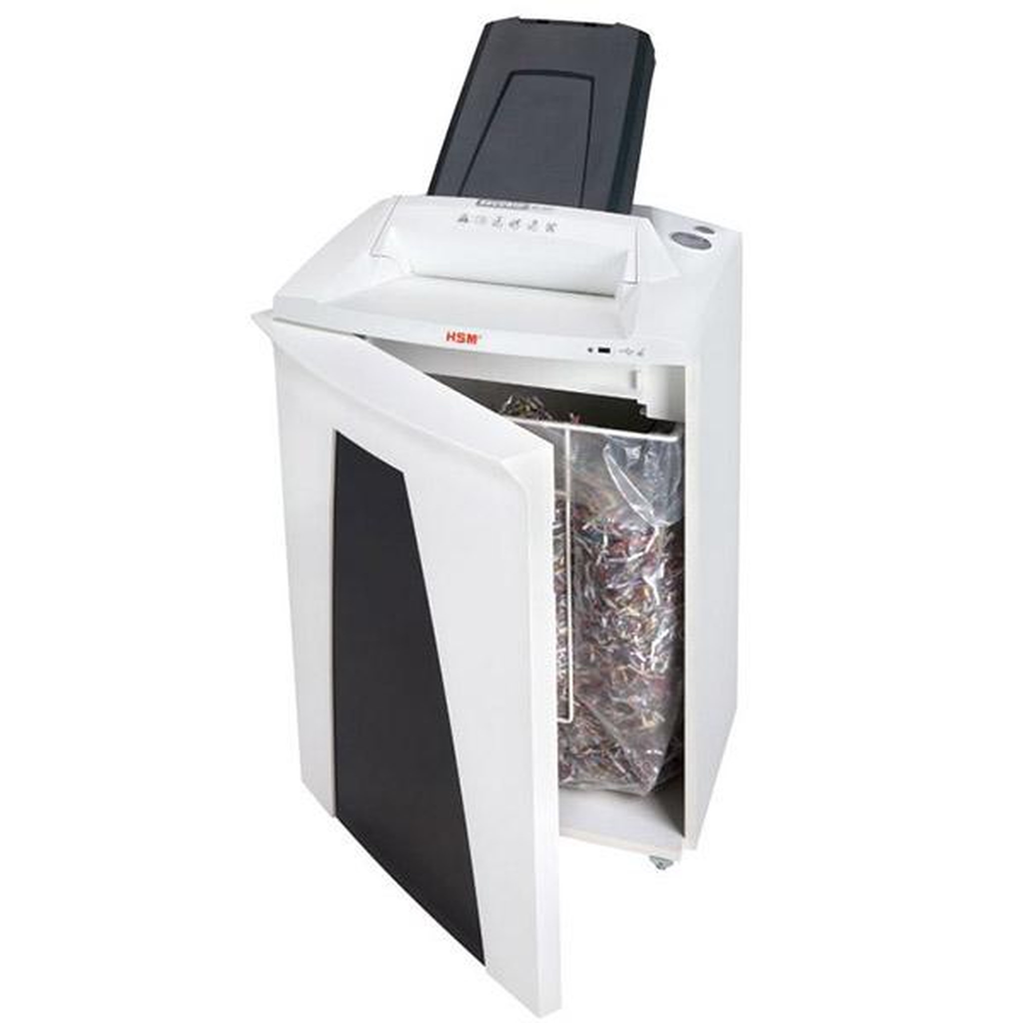 Voir la diapositive 3 : Hsm Destructeur de documents 14-16 feuilles coupe en particule 4,5mm avec chargeur - 2103111 HSM AF500