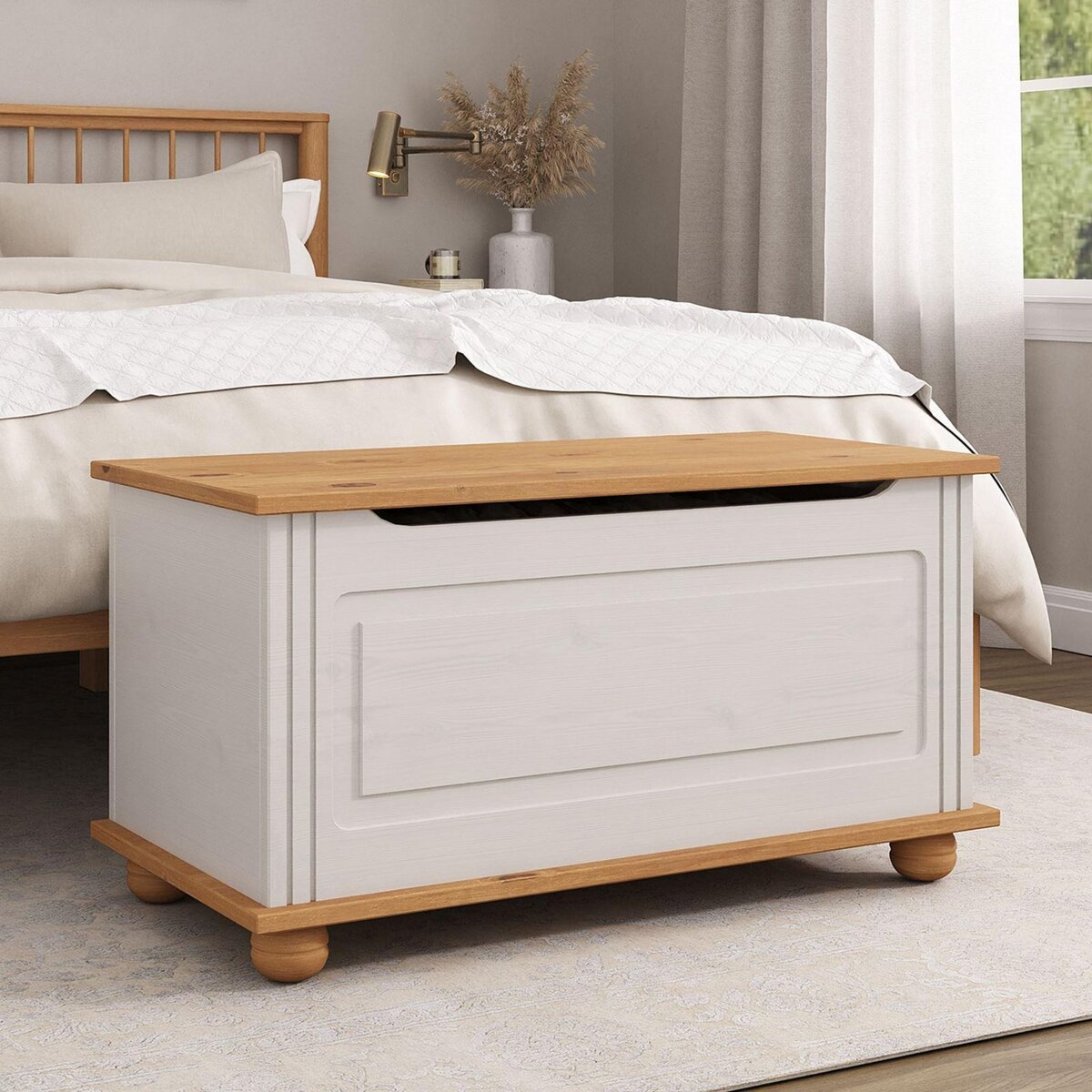 IDIMEX Coffre de rangement BRISTOL en pin massif