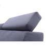 Canapé d'angle droit 4 places en tissu avec tétières et accoudoir réglables HAWAI