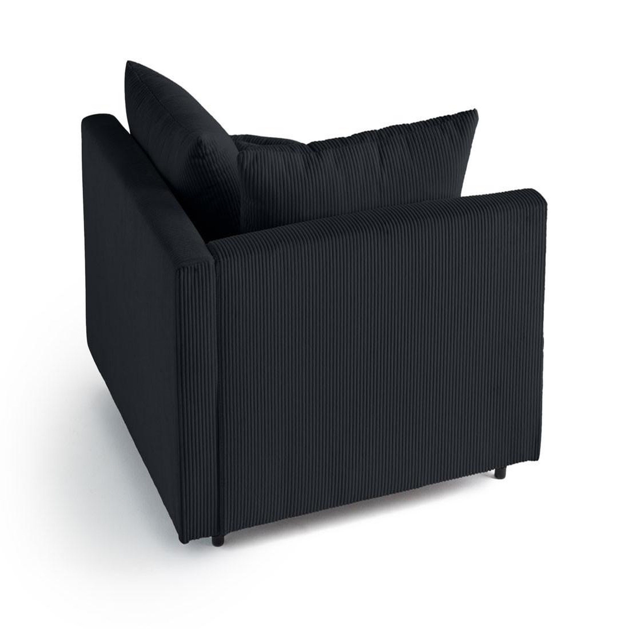 Voir la diapositive 4 : LISA DESIGN Edinburg - module d'assise d'angle gauche - en velours côtelé