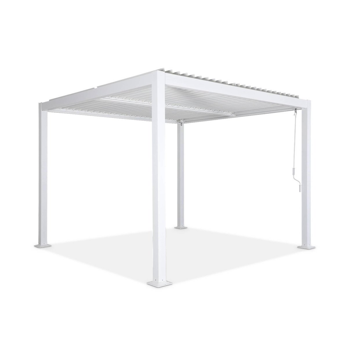 SWEEEK Pergola bioclimatique aluminium et acier lames orientables 3x3m Palace