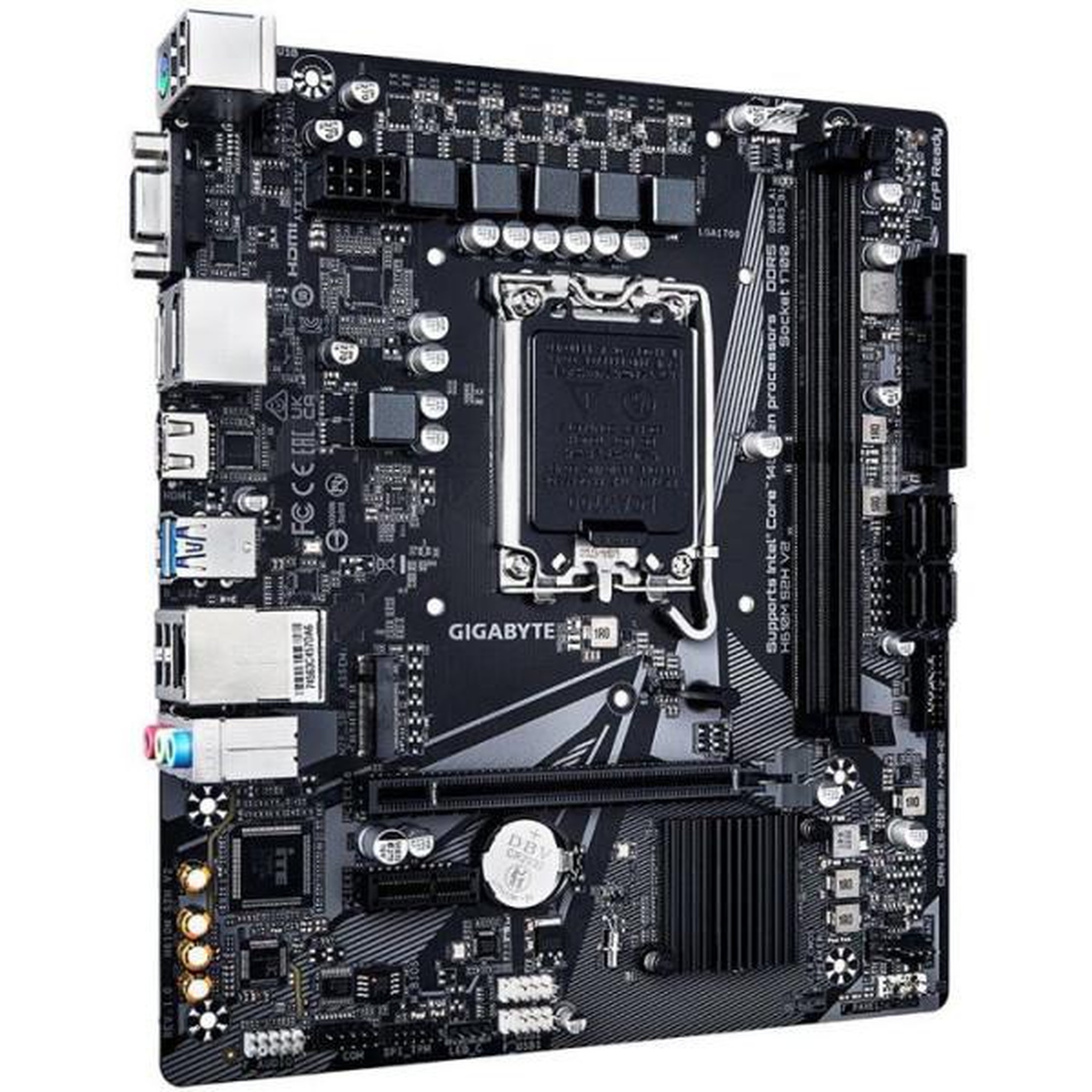 Voir la diapositive 3 : Gigabyte Carte mere - GIGABYTE - H610M S2H V2 DDR5 - Format Micro-ATX - Chipset Intel H610 - DDR5