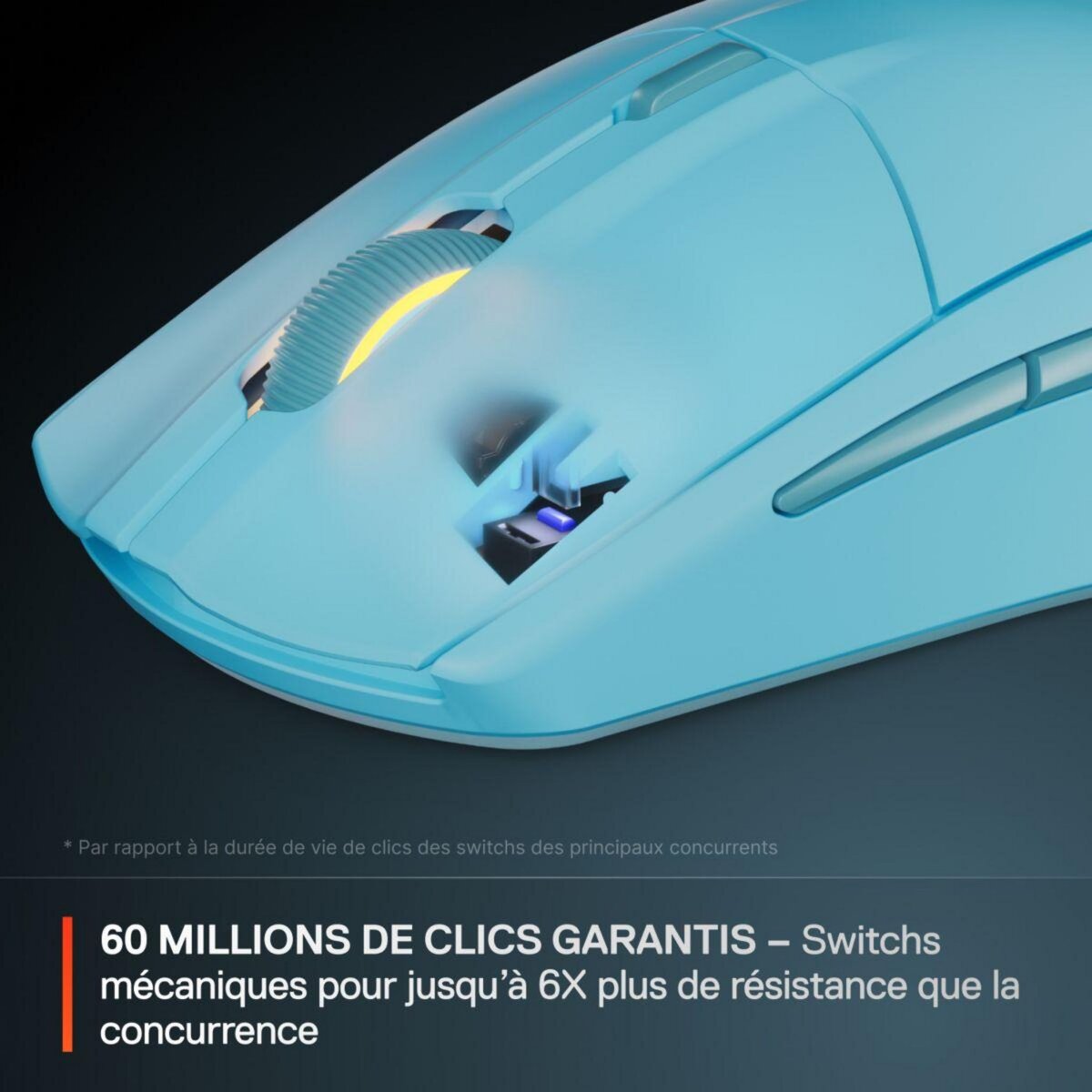 STEEL SERIES Souris Gamer Sans Fil Rival 3 WL Gen 2 Aqua
