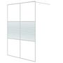 Voir la diapositive 2 : VIDAXL Paroi de douche Blanc 140x195 cm Verre ESG transparent