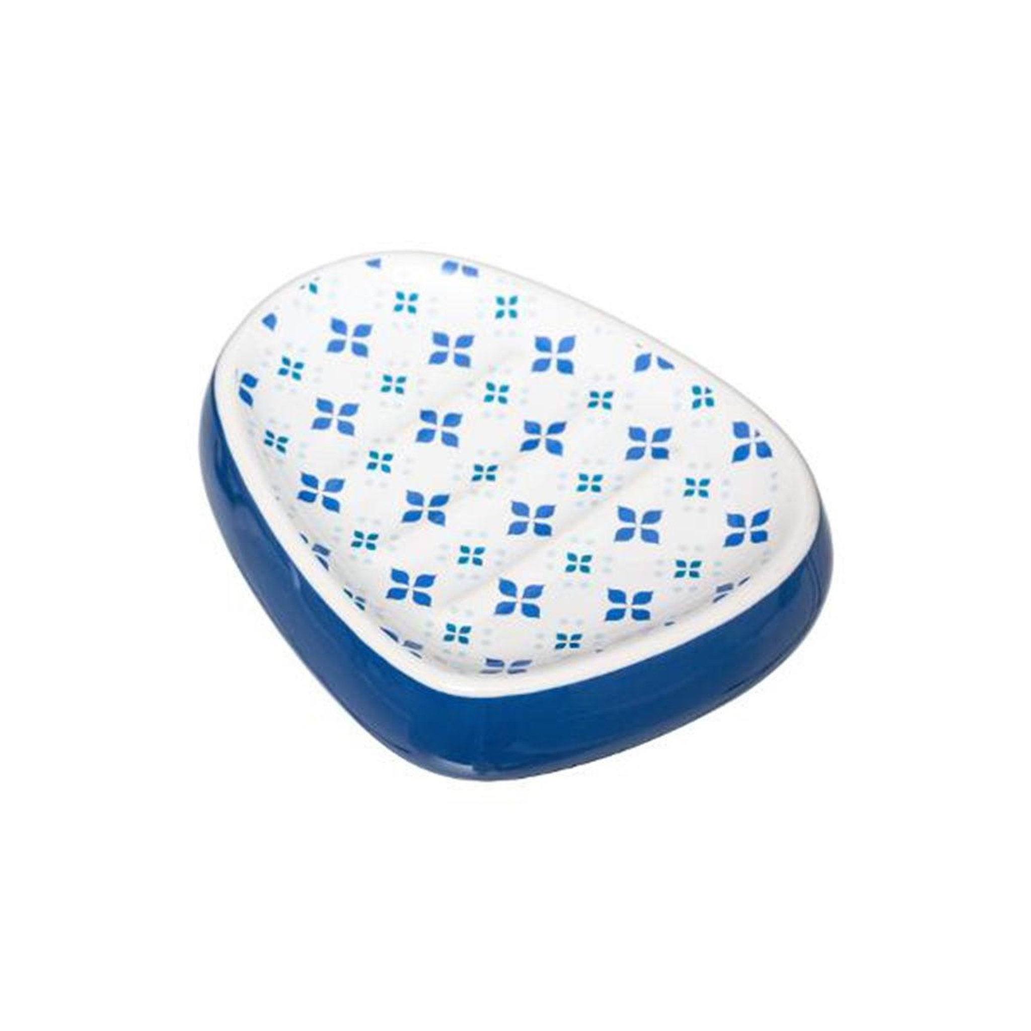 FIVE Porte savon en céramique  zula  12cm bleu