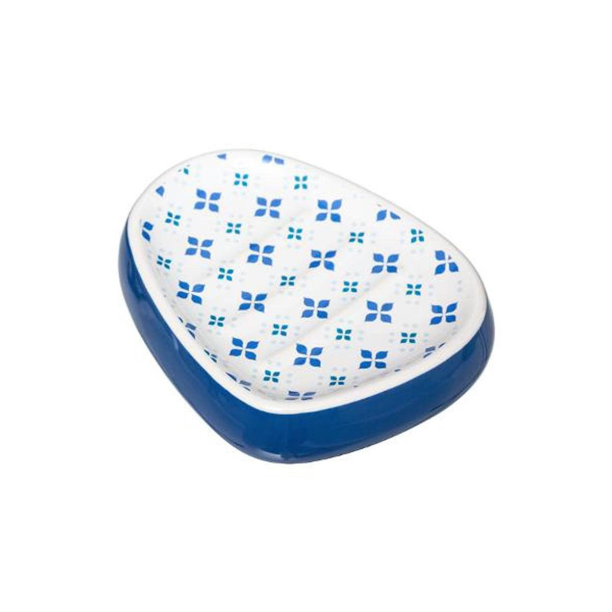 FIVE Porte Savon en Céramique  Zula  12cm Bleu