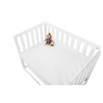 Pinolino Drap-housses en jersey pour berceaux cododos et poussettes en double kit blanc