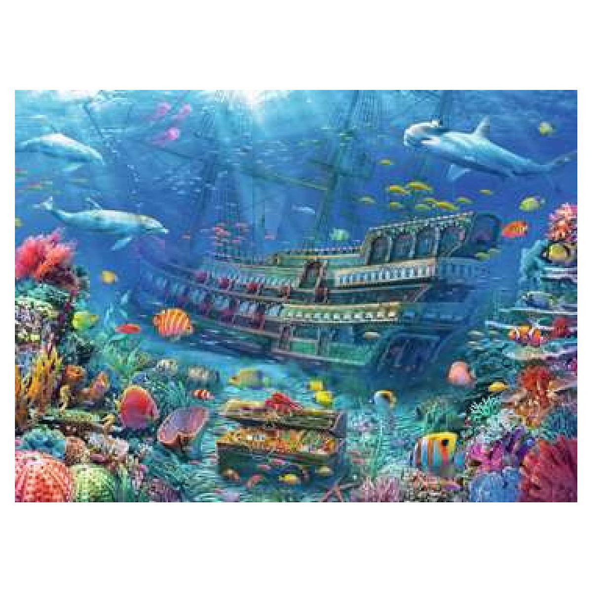 RAVENSBURGER Puzzle XXL 200 pcs Navire au fond de la mer