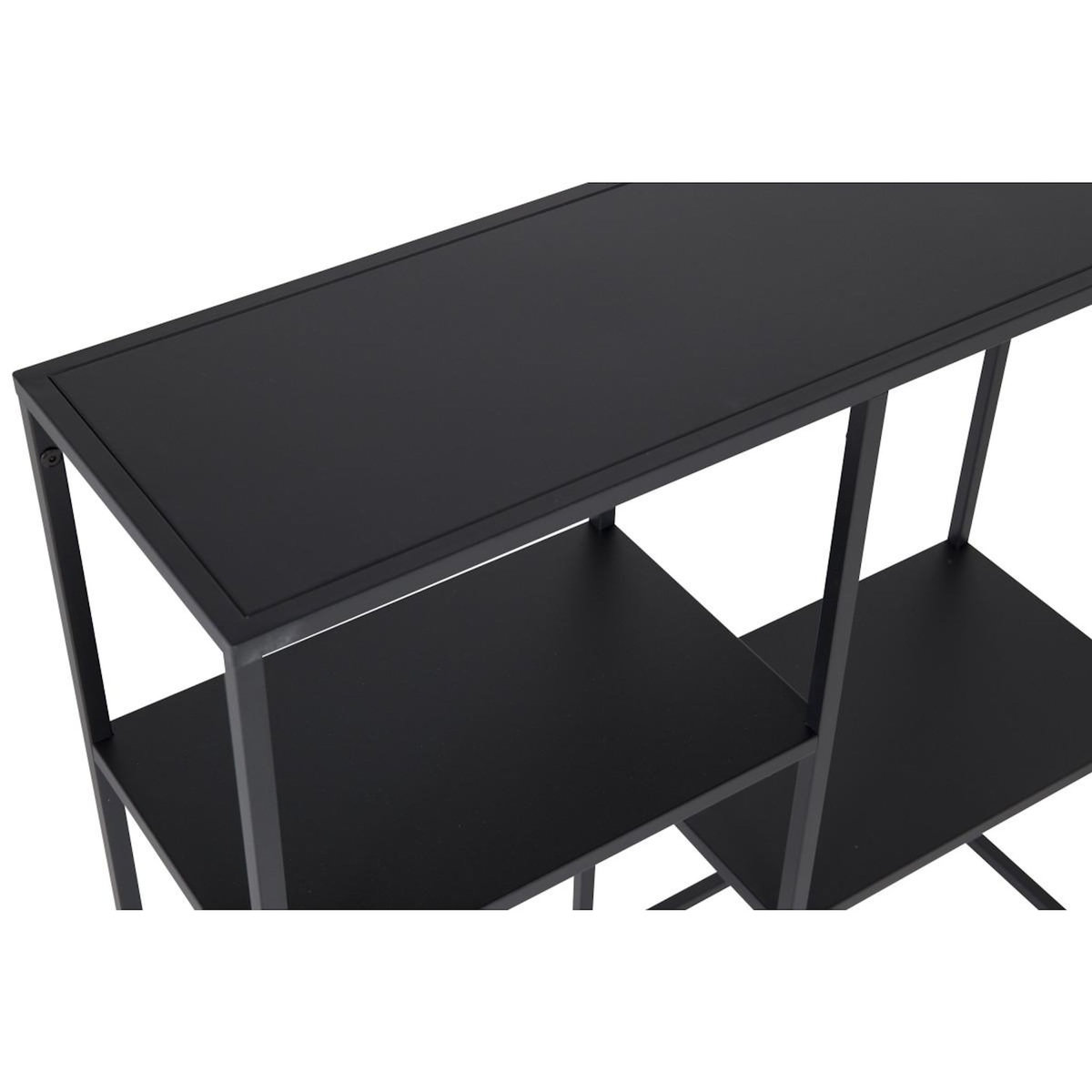 Paris Prix Étagère 3 Niveaux en Métal  Staal  81cm Noir