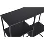 Voir la diapositive 3 : Paris Prix Étagère 3 Niveaux en Métal  Staal  81cm Noir