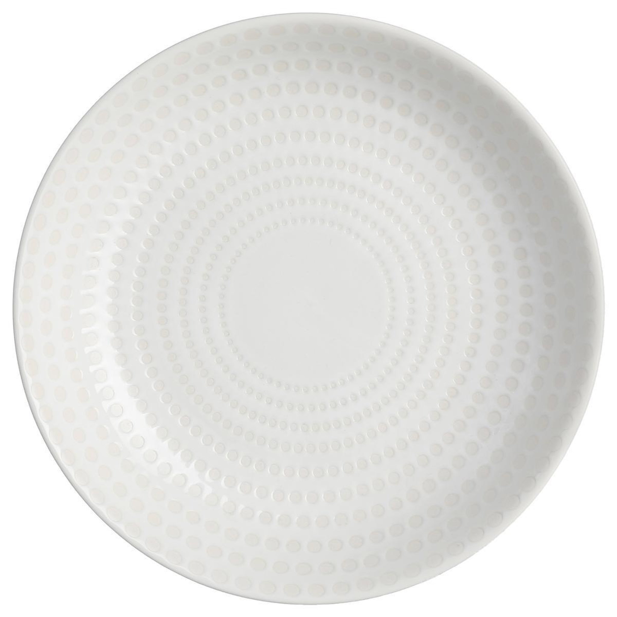 SECRET DE GOURMET Lot de 6 assiettes creuses  galaxie  20cm blanc