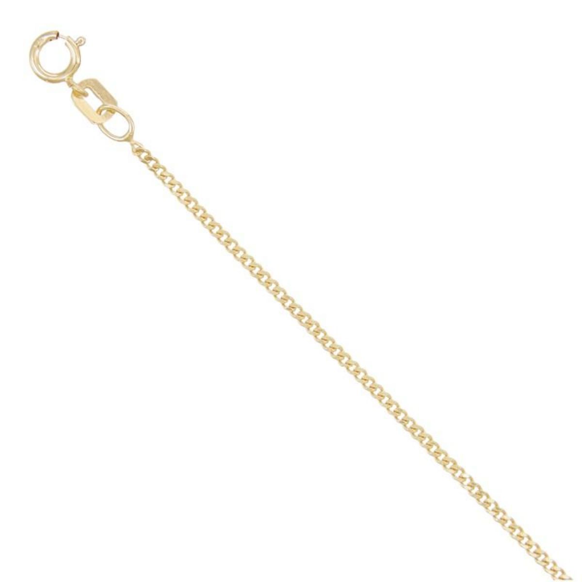 L'ATELIER D'AZUR Collier Chaine Gourmette - Or Jaune - Femme ou Enfant