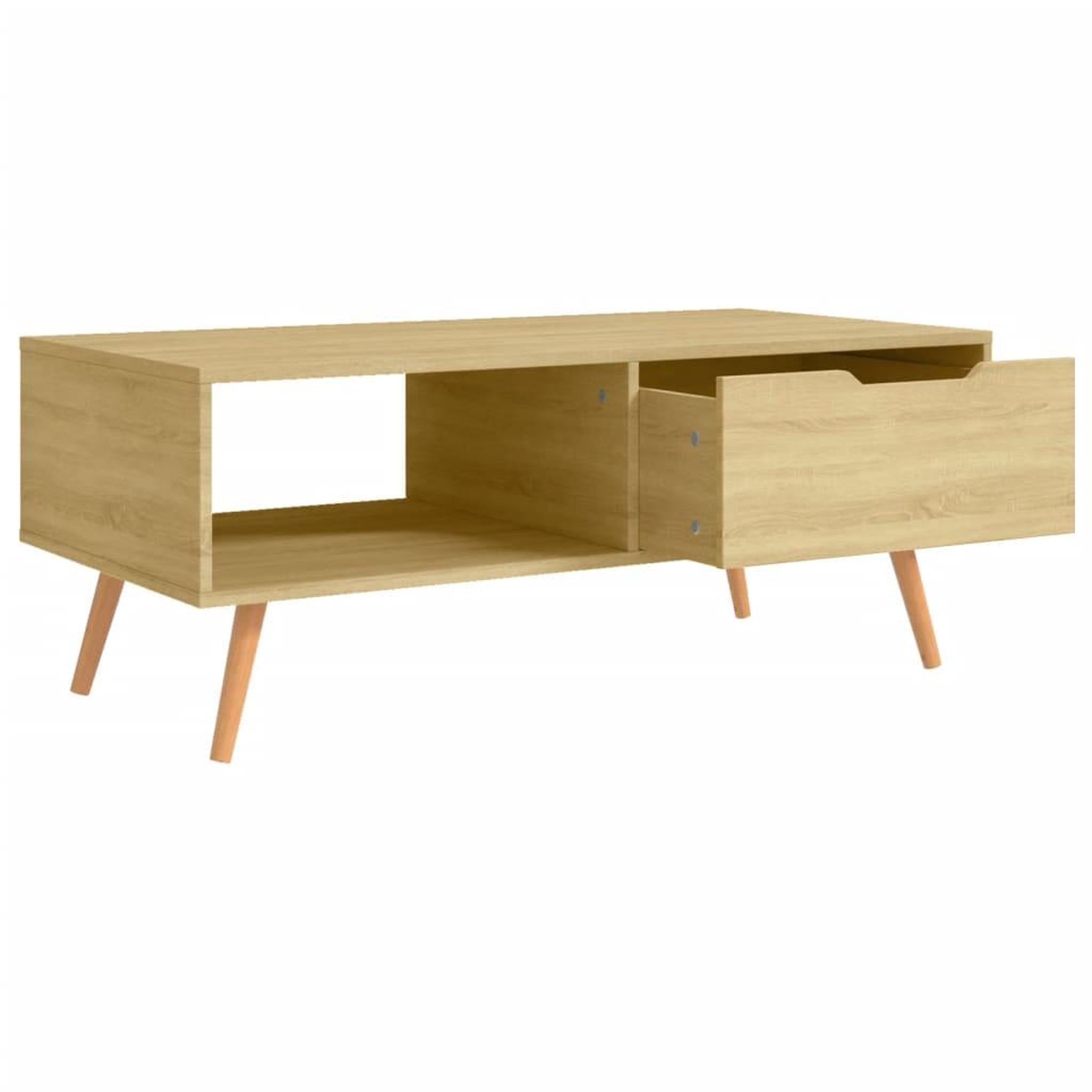 Voir la diapositive 5 : VIDAXL Table basse Chene Sonoma 100x49,5x43 cm Bois d'ingenierie