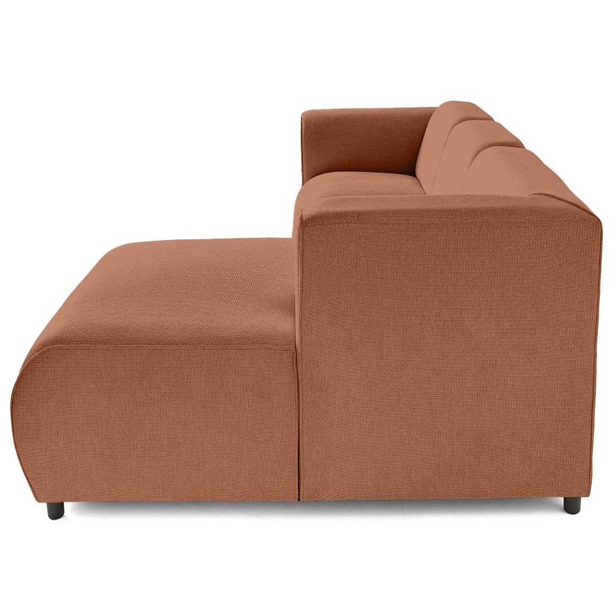 Voir la diapositive 5 : LISA DESIGN Suaro - canapé modulable d'angle droit 4 places en tissu texturé