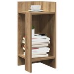 VIDAXL Tables d'appoint 2pcs avec etagere chene artisanal 25,5x27x60cm
