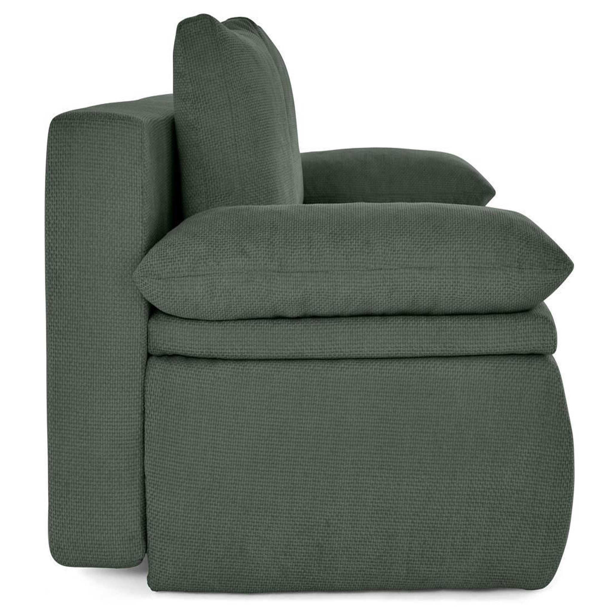 Voir la diapositive 6 : BEST MOBILIER Kurt - canapé 3 places convertible avec coffre en velours texturé
