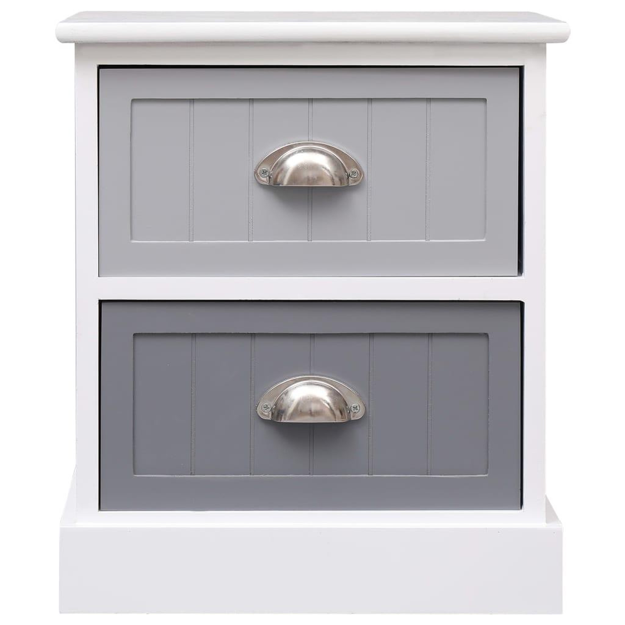 Voir la diapositive 4 : VIDAXL Tables de chevet 2 pcs Gris 38x28x45 cm Bois