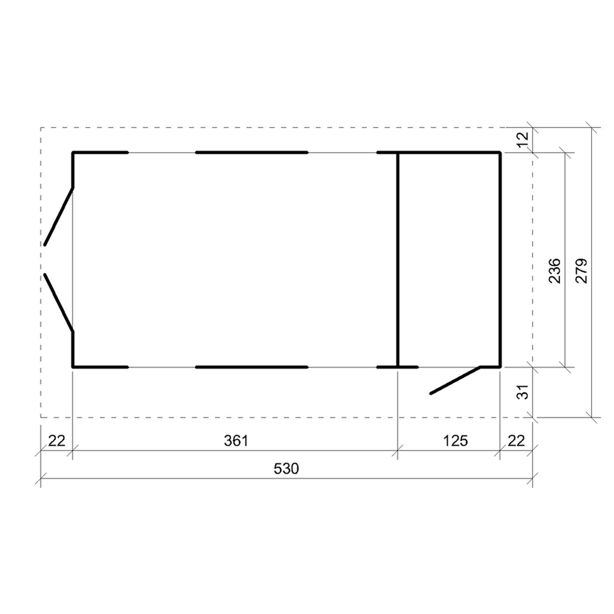 Voir la diapositive 4 : TIMBELA Abri de Jardin Qualité Premium 8.52+2.95 m² M905C