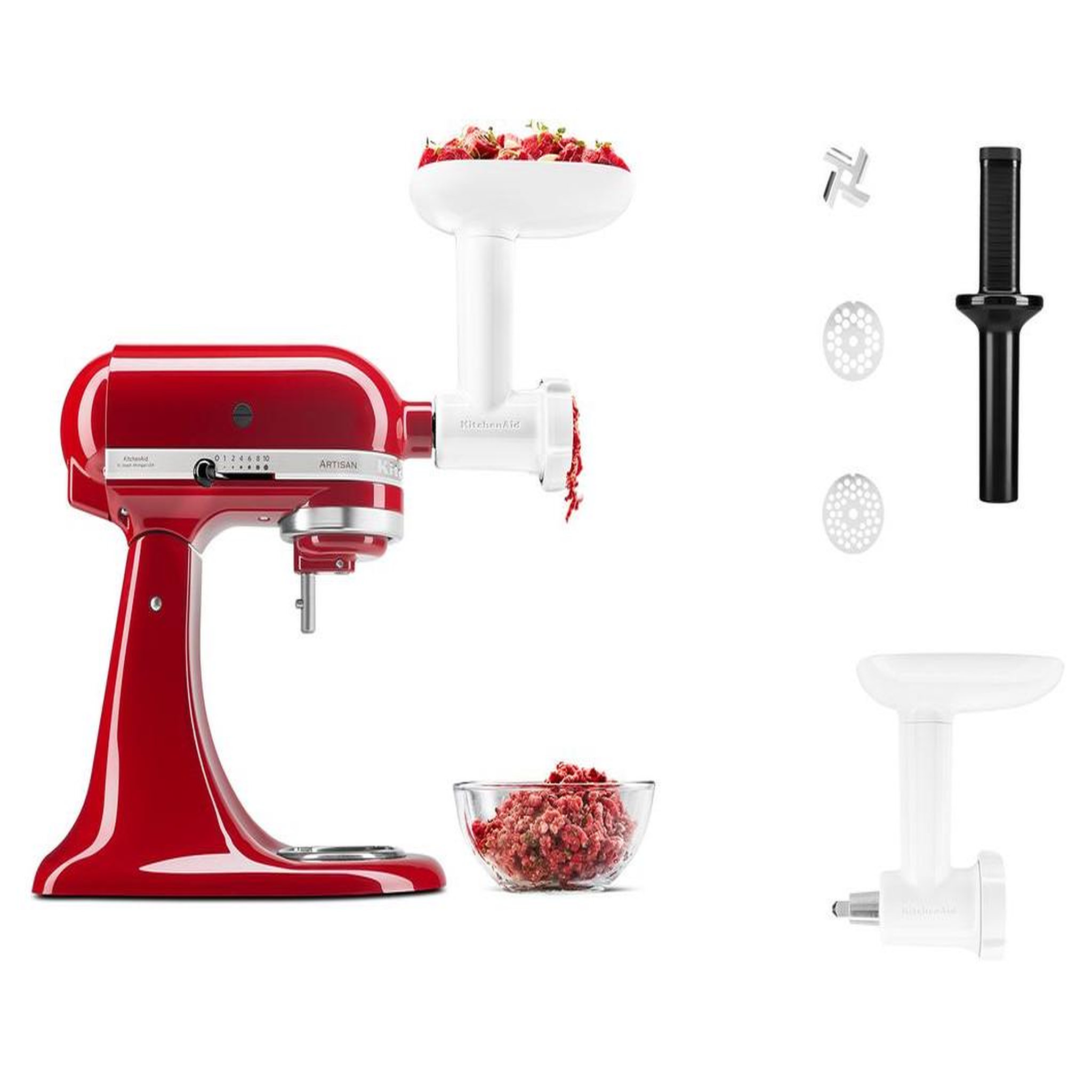 Voir la diapositive 3 : KitchenAid Hachoir et passoire à fruits et légumes - 5ksmfvsfga