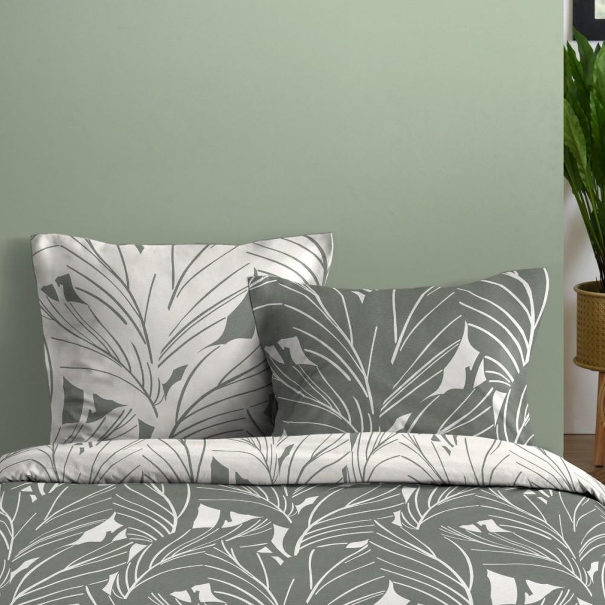 Voir la diapositive 2 : STOF Housse de couette 260x240 CALLUM + 2 taies coton 57 fils