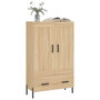 Voir la diapositive 3 : VIDAXL Buffet haut chene sonoma 69,5x31x115 cm bois d'ingenierie
