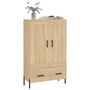 Voir la diapositive 3 : VIDAXL Buffet haut chene sonoma 69,5x31x115 cm bois d'ingenierie