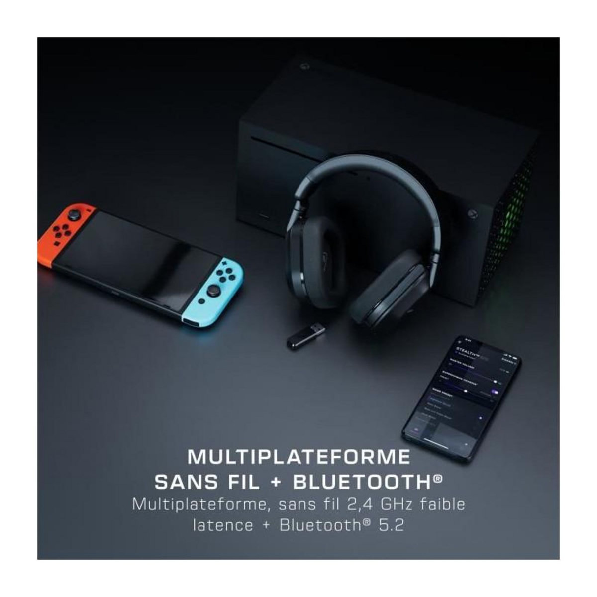 Turtle Beach Casque de gaming multi-plateforme sans fil - TURTLE BEACH - Stealth™ 600 XB (Gen 3) - Noir