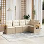 Voir la diapositive 1 : VIDAXL Salon de jardin avec coussins 5 pcs beige resine tressee