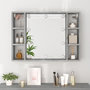 Voir la diapositive 5 : VIDAXL Armoire a miroir avec LED Sonoma gris 76x15x55 cm