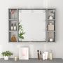 Voir la diapositive 5 : VIDAXL Armoire a miroir avec LED Sonoma gris 76x15x55 cm